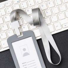 프라픽 명찰 사원증 목걸이 스트랩, 1개, 색상_크림골드