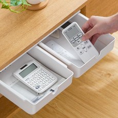 히든 서랍 수납함 책상밑수납 책상정리 붙이는서랍