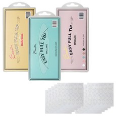 SHe MAERYO 延甲片3入+美甲雙面膠貼片10入, 1組