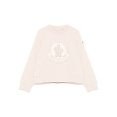 몽클레르 앙팡 로고 패치 스웨트셔츠