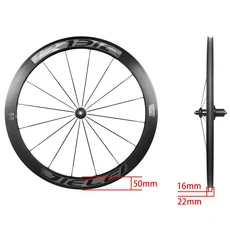 Rujixu-알루미늄 합금 로드 바이크 휠 세트 700C High30 mm 700x23-28c 타이어 림 V/C 디스크, 01 700C V brake, 02 50mm, 03 gold