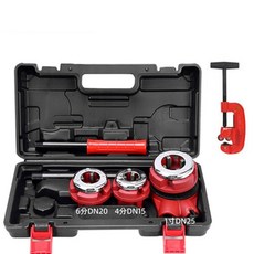 수도관절삭기 금속관 커터 동관 공구 배관 미싱기, 1개, 3. 수동 실 끼우기(1인치)+큰 칼