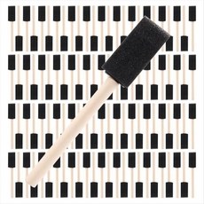 1 인치 폼 페인트 브러시 100pcs 페인팅 스폰지-폼 브러시 페인팅 제작 아크릴 얼룩을위한 스폰지 브러시