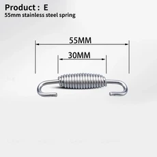 43mm 85mm 오토바이 배기 스프링 훅 스테인리스 스틸 프론트 미들 링크 파이프 회전식 머플러, 07 A5