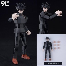 주술회전 더미13 관절 인형 피규어 3D프린팅, 기본 색상, 1개