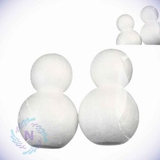 스치로폼 모양백구 눈사람 유아만들기 초등공예