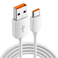 고속 충전 USB C타입 연장 케이블 데이터 전송 와이어 코드 1m 2m 5m 10m 6A, Type C White, 0.3m, Type C White
