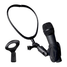 마이크 목걸이 스탠드 넥 홀더 거치대 핸즈프리, 1개 1개