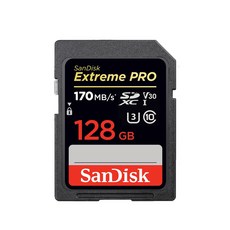 샌디스크 익스트림 프로 SD 메모리카드 SDSDXXY, 128GB, 1개