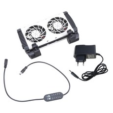 어항용 냉각 팬 저소음 에너지 절약형 냉각기 수중 공기 냉각기 습도 감소기 냉각기 시스템, EU, Double head