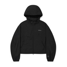 와키윌리 우먼스 나일론 후드 집업 점퍼 블랙