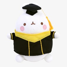 캐릭터 몰랑이 학사복 졸업 인형 애착 동물 토끼, 혼합, 1개, 25cm