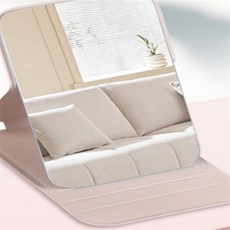 모두다모아 미니 스탠드 거울 미니스탠드거울 탁상용미니거울, 핑크