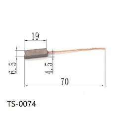 호환 4개의 Ts-0074-Ts-0085는 발레오 보쉬 덴소 폭스바겐 토요타 차량 발전기 카본 브러쉬 혼다 차량 발전, 03 4.5X6.5X19 Ts-0074
