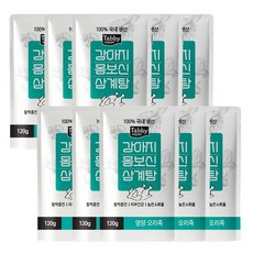 테비토퍼 강아지 몸보신 삼계탕 강아지간식, 영양 오리죽, 120g, 10개