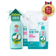 가성비대용량온더바디 코튼풋 발을씻자 풋샴푸 510ml 자몽 1개+리필 500ml 자몽 2개, 1개