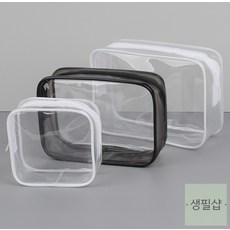 생필샵 세면백 샤워파우치 메쉬목욕가방 샤워가방, 소 - 화이트