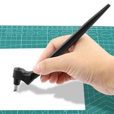 예삐스토어 360도 크레프트 나이프툴 공예칼 회전 DIY 아트 컷팅, 2개, 검정