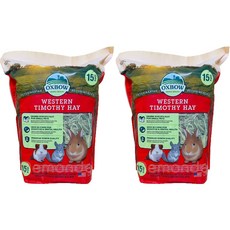 옥스보우 웨스턴 티모시 소동물용 건초, 425g x 2개, 2개