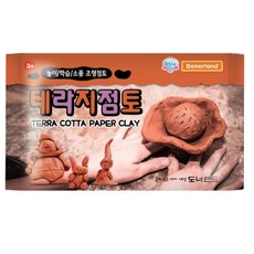국산 도너랜드 인조테라코타 지점토 조형점토 10팩, 테라지점토, 10개