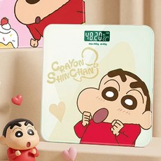 짱구 슬림 디지털 체중계 화이트 LCD 정밀 전자 체중계