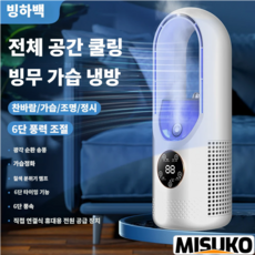 무날개 공기 순환 선풍기 안전 설계로 부드러운 바람과 공기 순환 제공 가정 및 사무실 사용에 적합, 흰색White