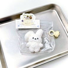 실리콘 토끼 촉감놀이 취미 스퀴시 스트레스해소 쫀득 말랑, 봉제 접힌 토끼(수제제품으로 오차가 있습니다)