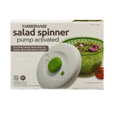 Farberware 파브웨어 펌프 샐러드 스피너 야채 탈수기, ONE COLOR