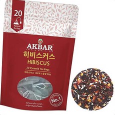히비스커스 삼각티백 허브차 20개입, 1.5g