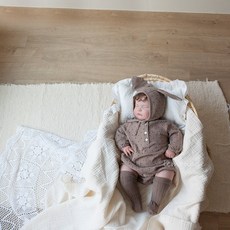 레모네이드 아기옷 아기의류 남아 여아 도트 바디슈트 SET(보넷포함)