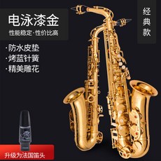 耐普特斯中音薩克斯風樂器，成人降E調，適合初學者，附贈配件, 1個, 經典款【電泳金】性價比高+店長推薦