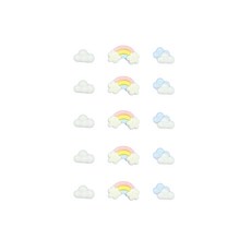 [도냥] 초초초미니미 하늘구름무지개세트 냉장고 현관문 인테리어 네오디움 자석 마그넷, 단일세트