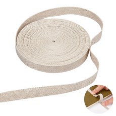 린넨 자수 리본 베이지 10mm