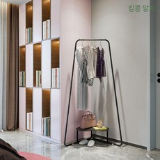 스탠드 옷걸이 플로어 행거 침실 코트 인테리어 유럽풍 가정용 코너 스탠딩, 2. 블랙