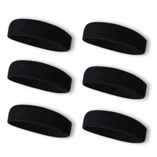 이그니스 스포츠 헤어밴드, 옐로우, 6개