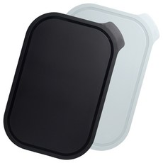 애슬라 칼집 안나는 4T 양면 항균 TPU 도마 2종세트, 블랙+스톤그레이, 1개