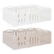 아누리 플레이베이비룸 안전울타리 안전가드 240/280~매트미포함, 280x250(16p), 화이트