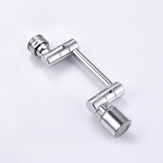 WIDE VIEW 1080度萬向不鏽鋼機械臂水龍頭，萬向水龍頭延伸器，洗漱神器，洗臉神器水龍頭，告別清潔死角, 1個