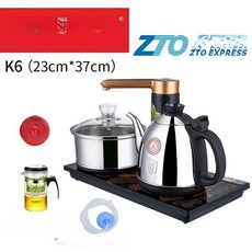 자동급수포트 자동 세트 포트 보온 주전자 스토브 온열기, 화이트 K6 + 1개 23cmx37cm, 기본 색상