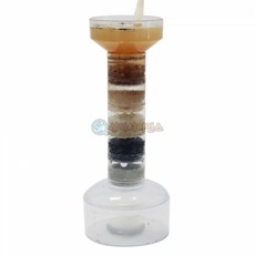 소형 5단 간이정수기(플라스틱)(국산 거름종이 사용)