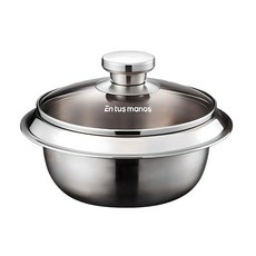 엔뚜마노 통3중 IH스텐 가마솥, 18cm, (ONE COLOR) 라이트혼합, 1개