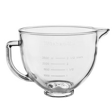KitchenAid 抬頭式攪拌機專用玻璃攪拌盆 2.5公升大容量, 1個, 原廠, 玻璃攪拌盆