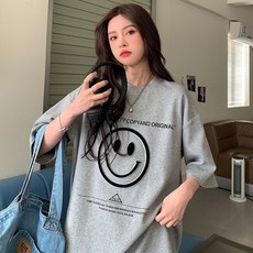 寬鬆圓領短袖上衣T恤