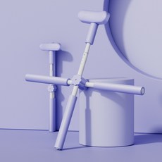 블몬 밸런스바 요가 필라테스 십자봉 스트레칭 봉, 퍼플