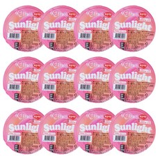 썬라이트 젤리푸딩 복숭아향, 180ml, 12개