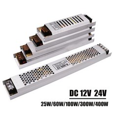 초박형 LED 스트립 드라이버 전원 어댑터 공급 장치 AC 180-260V-DC 12 V 24V 60W 100W, 05 120W, 01 24V용
