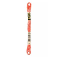 DMC 25號繡線 Mouliné Spécial Art. 117 6股 8m, 1個, 352. Salmon