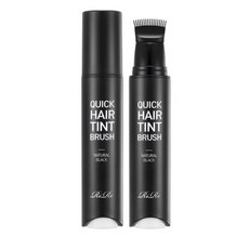 리르화장품 퀵 헤어 새치 틴트브러쉬 / 1분 새치커버 (헤어브러쉬_블랙), NATURAL BLACK, 1개