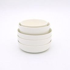 라씨에뜨 온반 식기 그릇세트 홈세트 혼밥세트 1인식기세트 5P, 공기1P+대접1P+찬기3P, 우윳빛