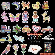 패턴이 있는 작은 템플릿 20개 하마 비즈 5mm 페그보드 보드 퍼러 도구 퓨즈 비즈 직소 퍼즐 템플릿 교육용, 01 20 per set